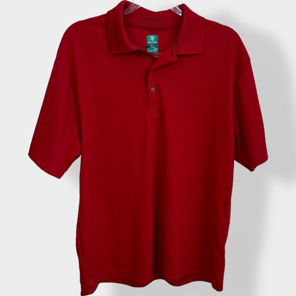 Pro Tour Air Play Red‎ Polo Shirt L